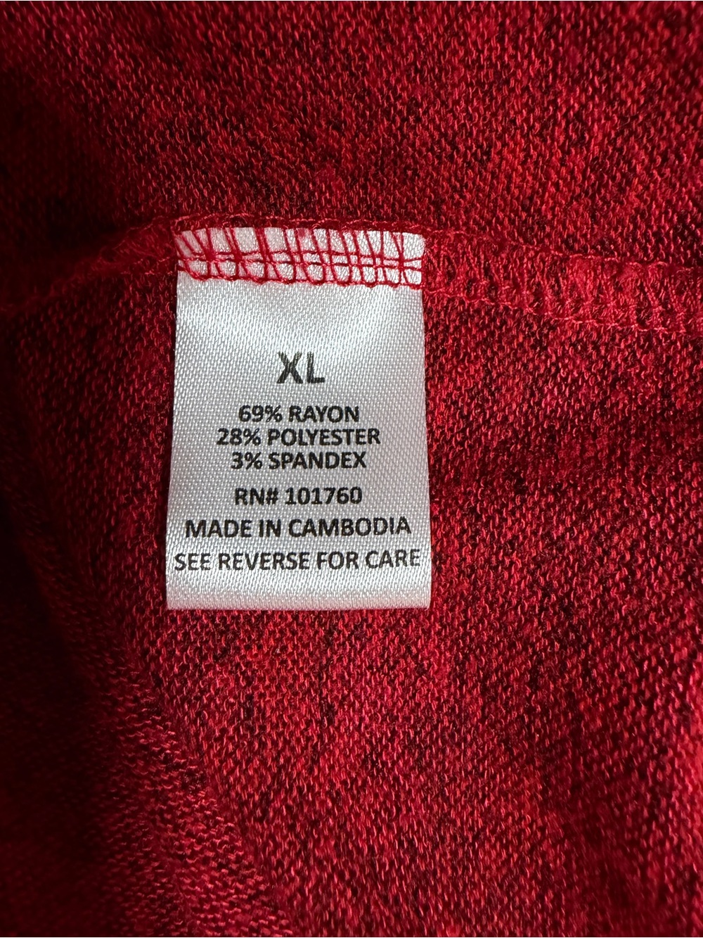 Magical Season XL Merry Christmas Gold beaded Red Holiday Tunic Top - Picture 9 of 10